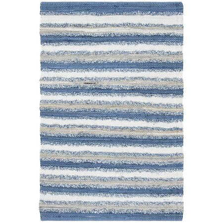 Safavieh Montauk Hand Woven Accent Area Rug Blue & Multicolor - 2 ft.-6 in. x 4 ft. MTK951B-24